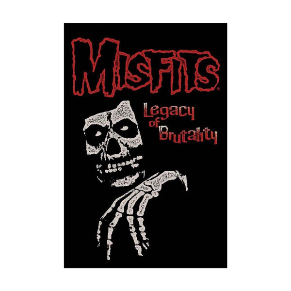Album cover artwork for Misfits Legacy of Brutality Poster with skull and skeletal hand