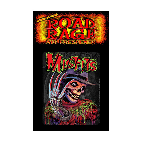 Air freshener with Misfits artwork featuring a skeletal figure for Nightmare Fiend Air