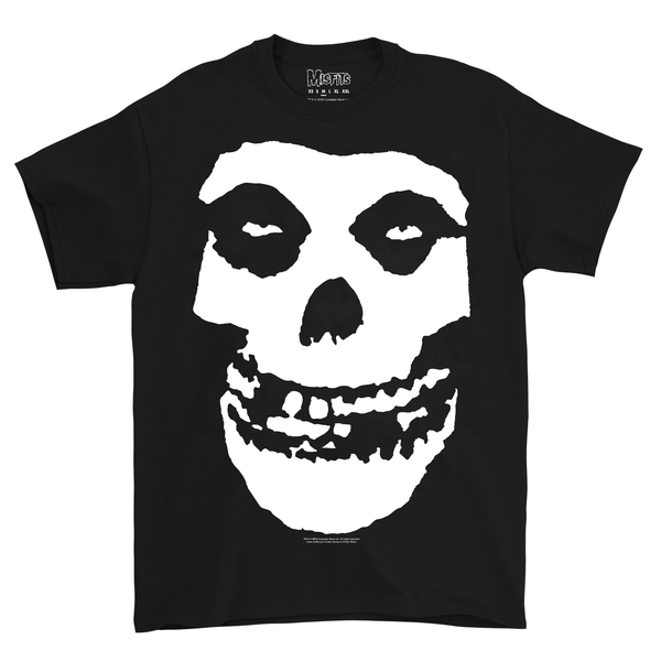 Black Classic Fiend Skull Tee with striking white skull-like face design
