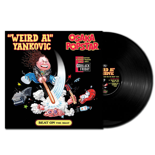 Vinyl record of Osaka Popstar featuring colorful cover art by Weird Al Yankovic