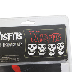 MISFITS LOGO WITH 4 SKULLS TAPESTRY BANNER