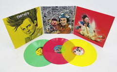 Colorful vinyl record set for Dr. Demento Covered in Punk featuring Osaka Popstar artwork