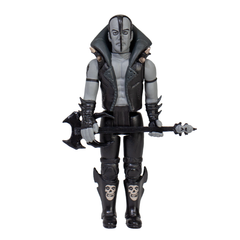 Action figure of a masked warrior in dark armor from Jerry Only Black Series ReAction Figure