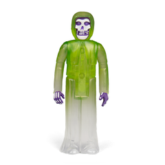 Action figure of a skeletal Misfits Fiend in a green hooded robe for Walk Among Us