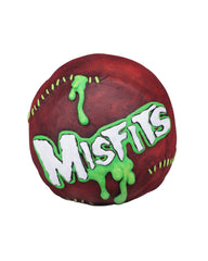 Baseball-shaped Madballs Misfits Fiend with dripping green and white paint details