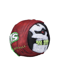 Skull-faced plush ball in red and green for Madballs Misfits Fiend Foam Horrorball