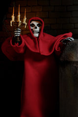 Skeletal Misfits Fiend 8’’ clothed action figure in red robe with candelabra