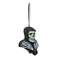 Skull-faced figure in a robe with skeletal hands, MISFITS FIEND ornament for decor