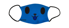 Blue Devil Dog face mask features a cute cartoon animal design for fun protection