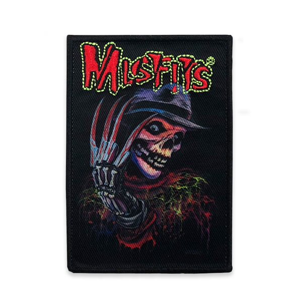 Nightmare Fiend Patch with Misfits logo and ghoulish skeletal figure design