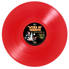 Red vinyl record of Osaka Popstar featuring Weird Al Yankovic album label